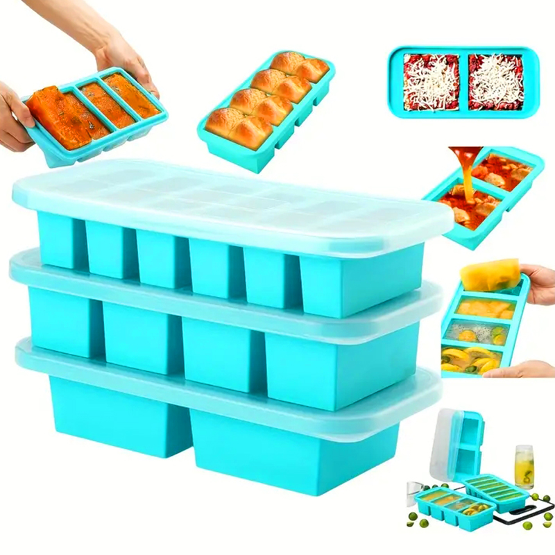 Meal Prep Or Prep Meal - Plateau de congélation en Silicone avec