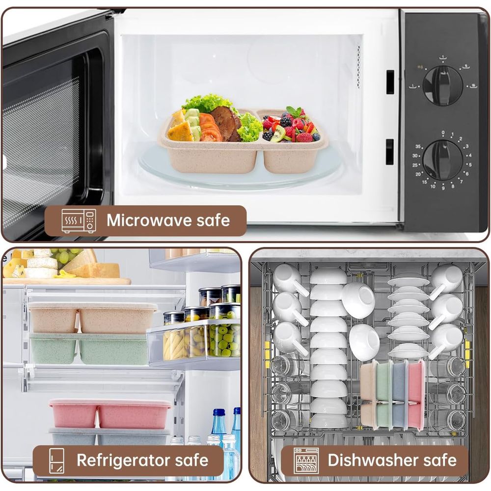 Lot de 4 boîtes à bento, conte - Meal Prep Box avis et prix