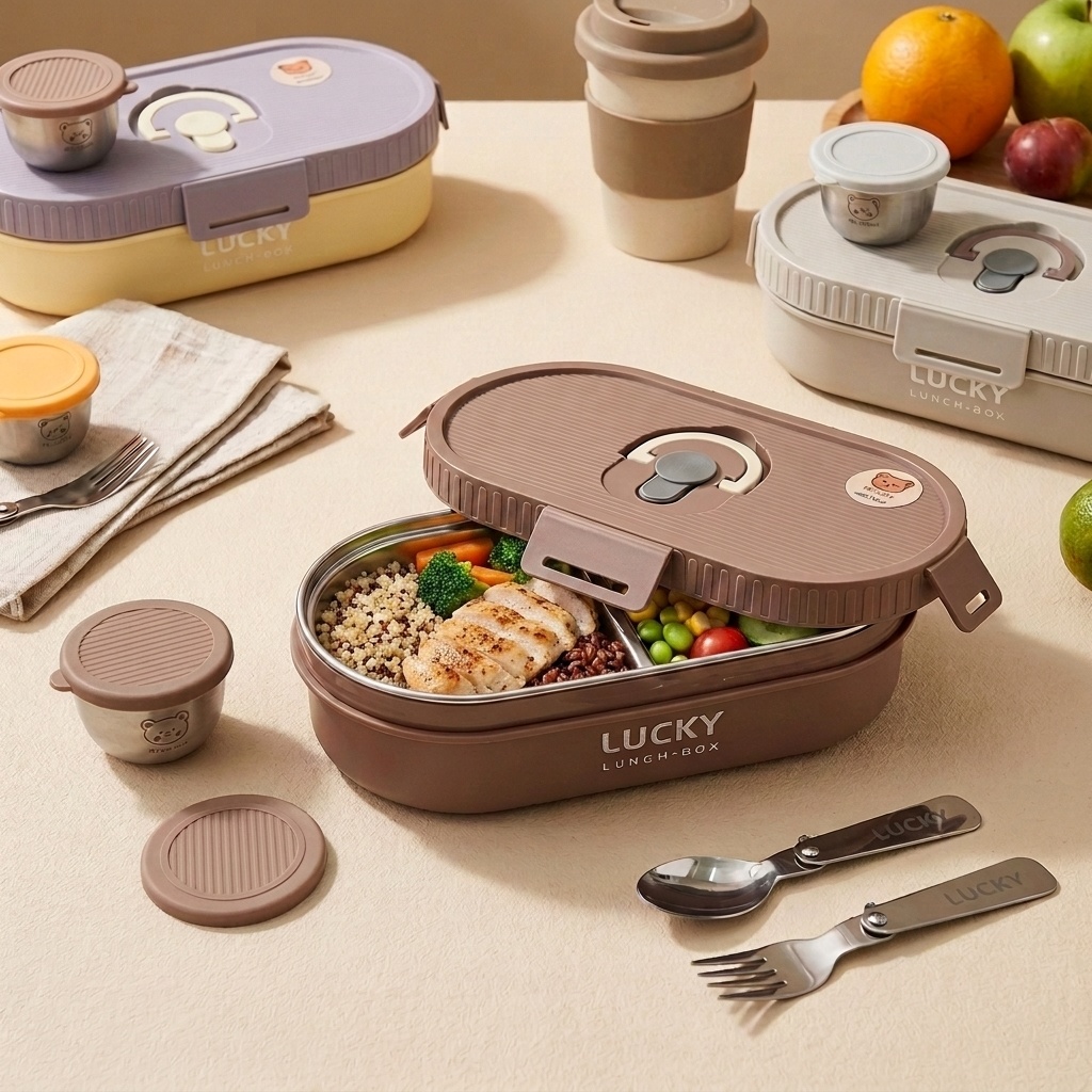 Boîte à bento en acier inoxyda - Meal Prep Or Prep Meal avis et prix