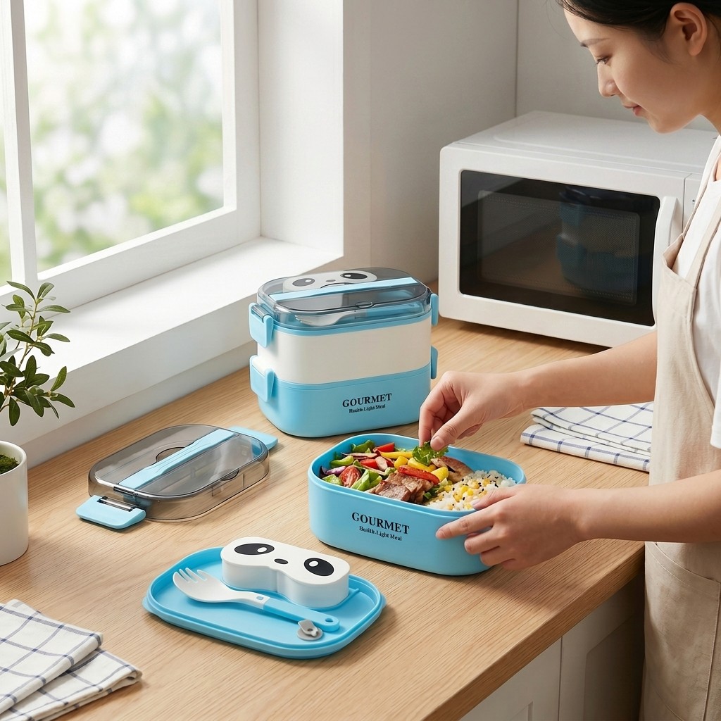 Boîte à bento micro-ondable po - Meal Prep Or Prep Meal avis et prix