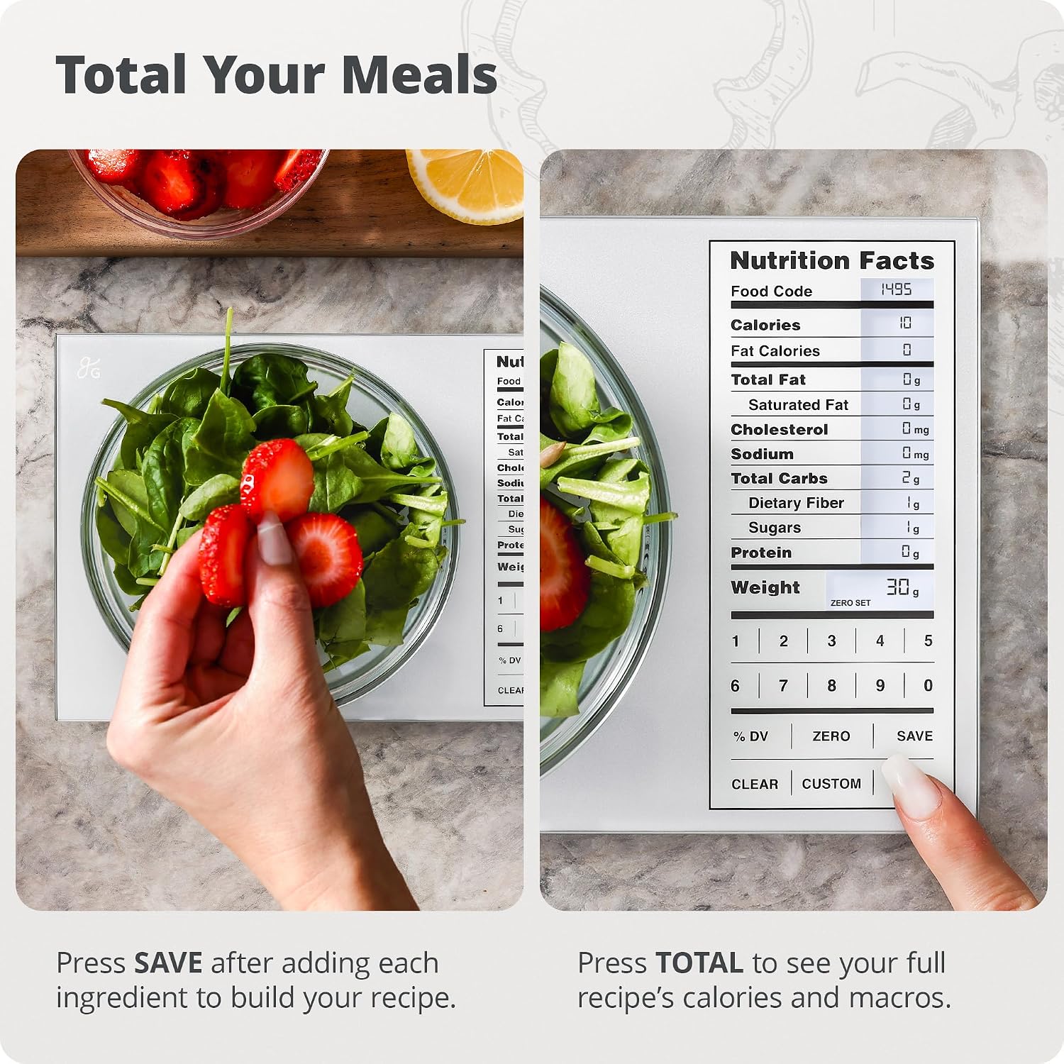 Balance de cuisine en acier in - Meal Prep Weight Loss avis et prix