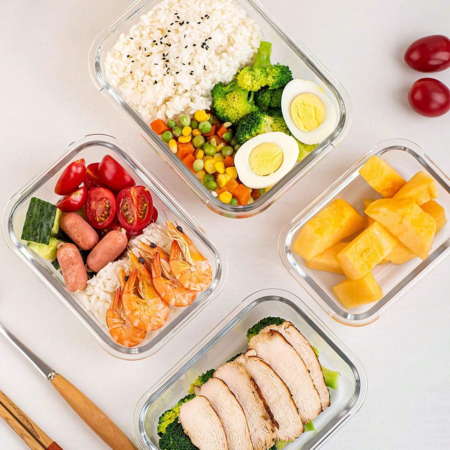 Lot de 10 récipients en verre  - Meal Prep Box avis et prix