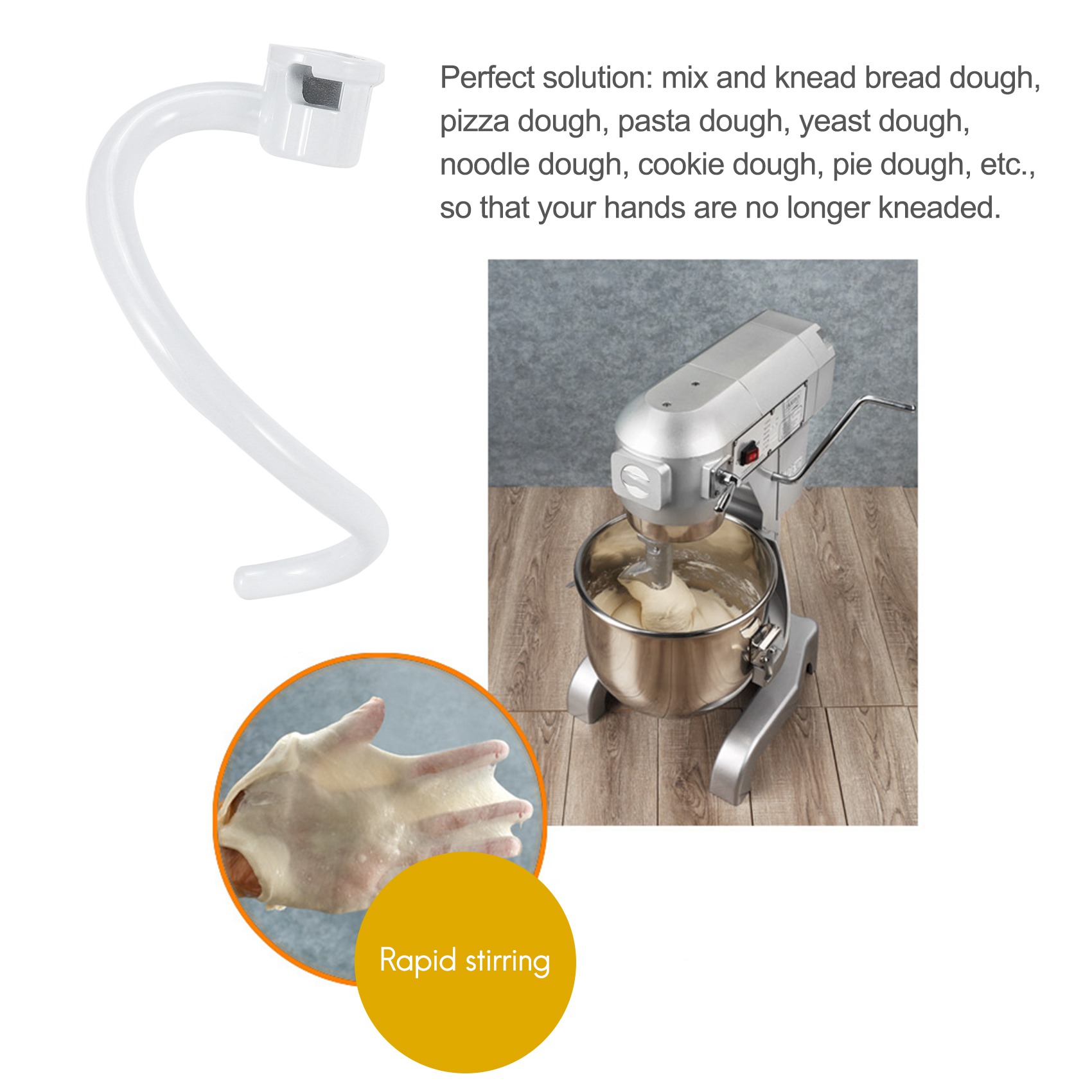 Crochet pétrisseur spiral ABLD - Kitchenaid Mixer Pro 600 avis et prix