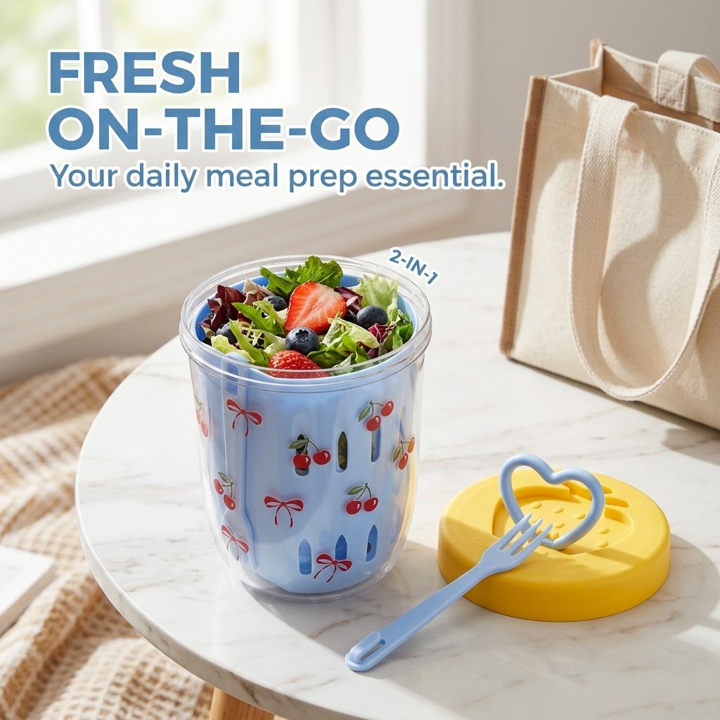 Boîte à salade en plastique av - Meal Prep Or Prep Meal avis et prix
